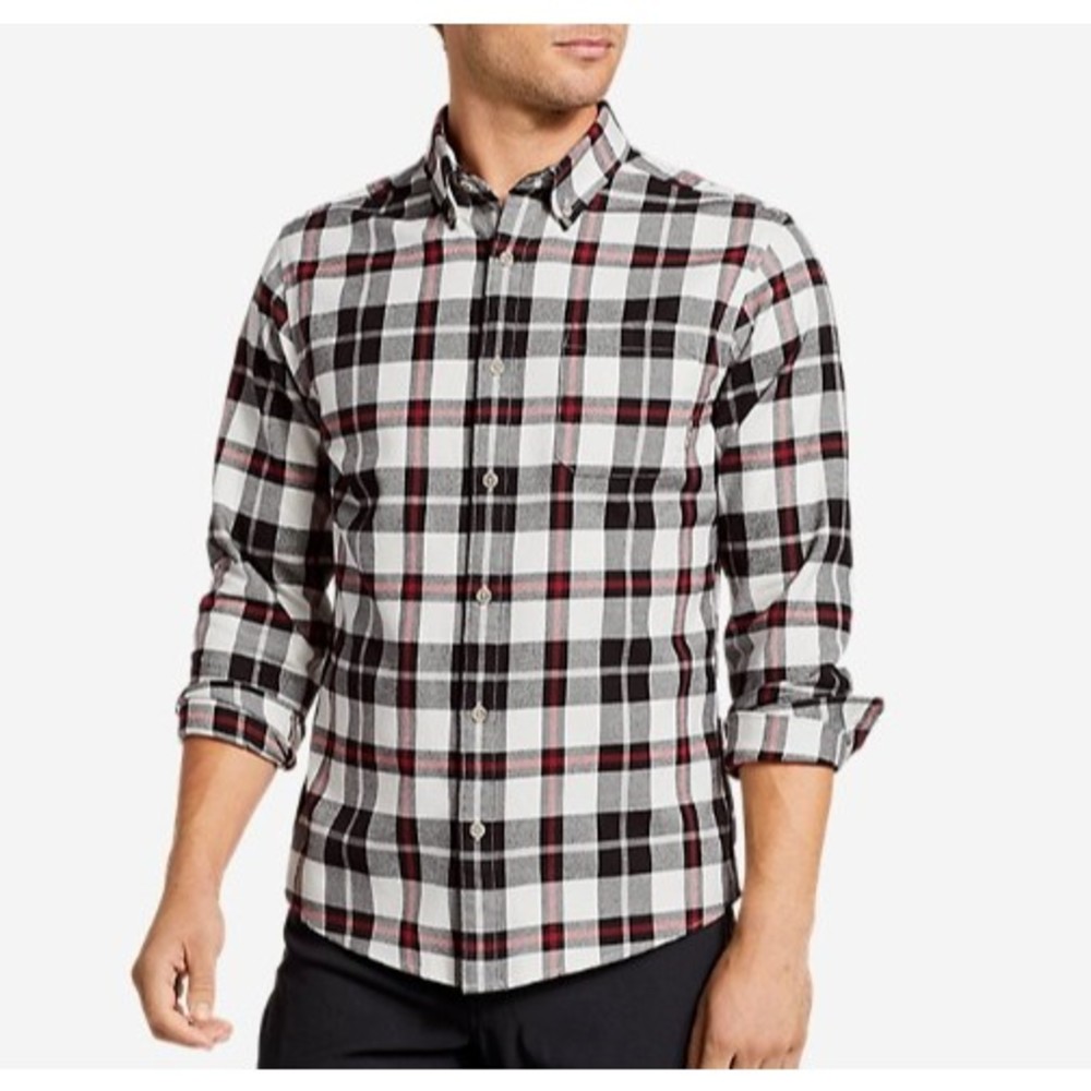 Eddie Bauer Flannel Button Down Large - image 1